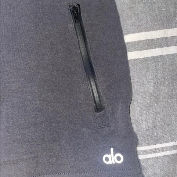 ALO Yoga Charcoal Gray Shorts - Picture 3 of 6